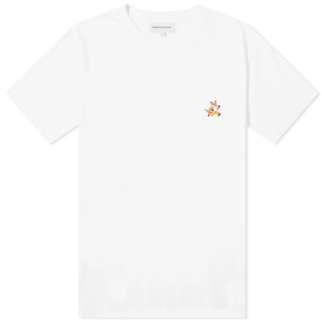 Men's Speedy Fox Patch Comfort T-Shirt White