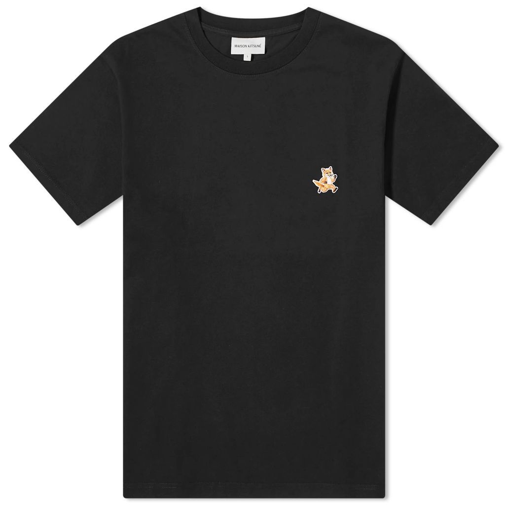 Men's Speedy Fox Patch Comfort T-Shirt Black