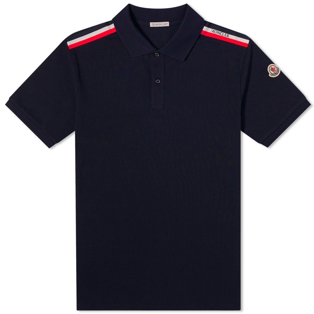 Men's Tricolor Polo Shirt Navy