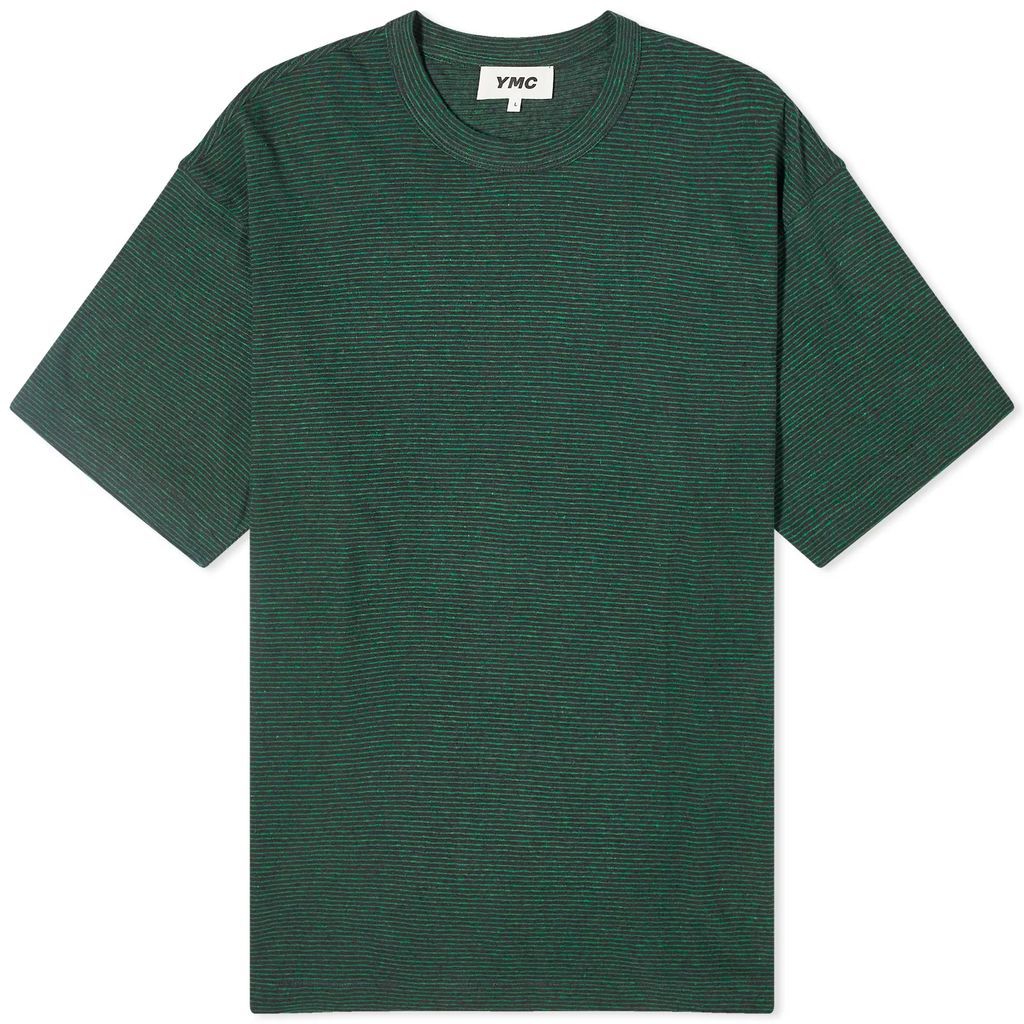 Men's Triple T-Shirt Green Stripe