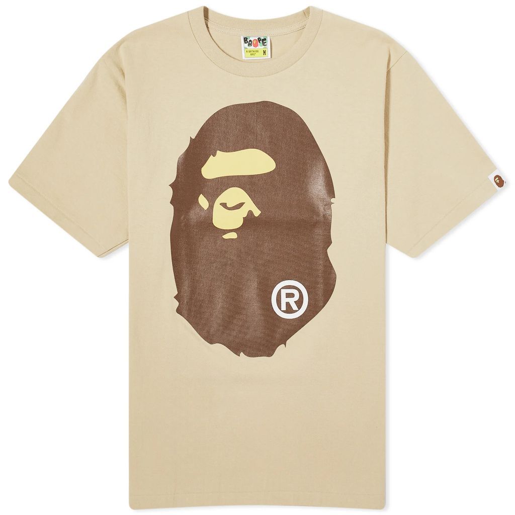 Men's Big Ape Head T-Shirt Beige