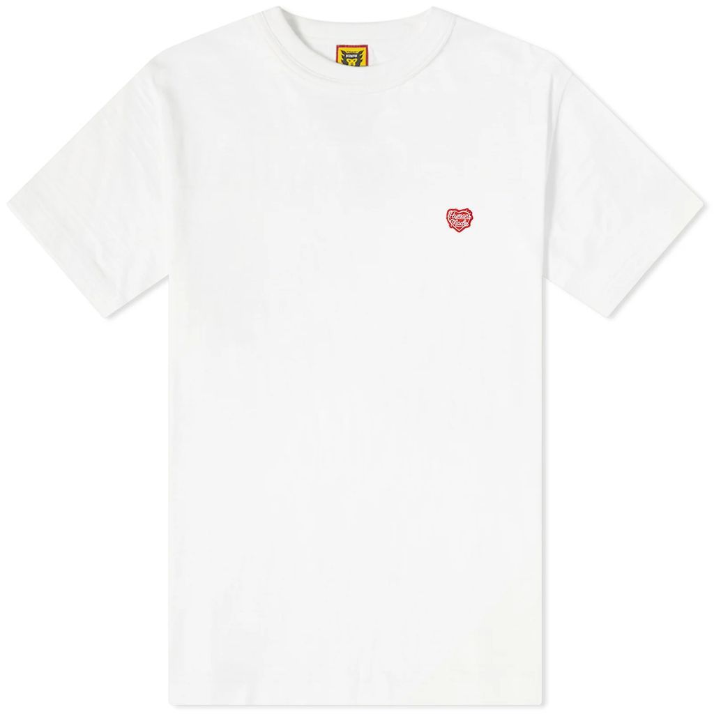 Men's Heart Badge T-Shirt White