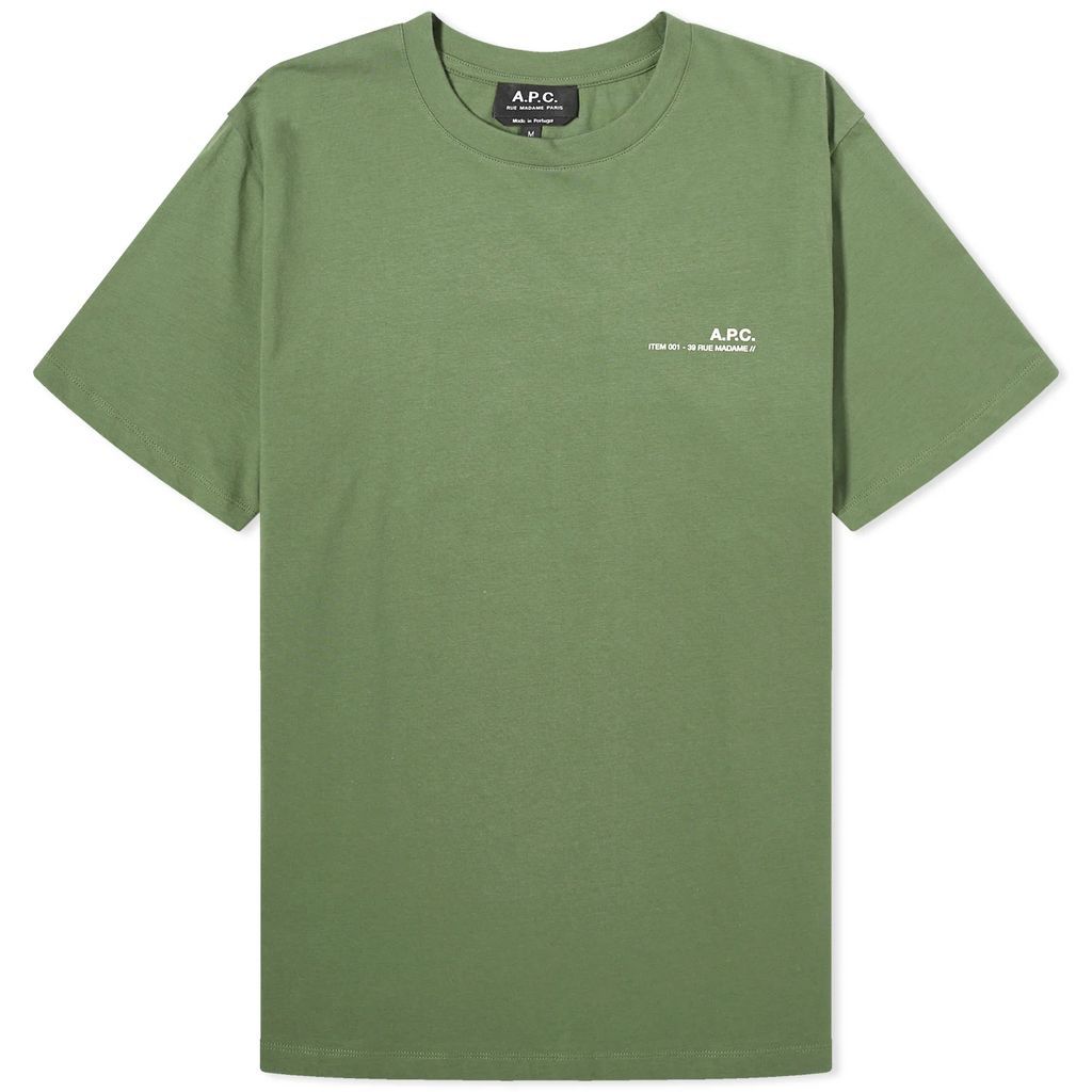 Men's Item Logo T-Shirt Grey Green