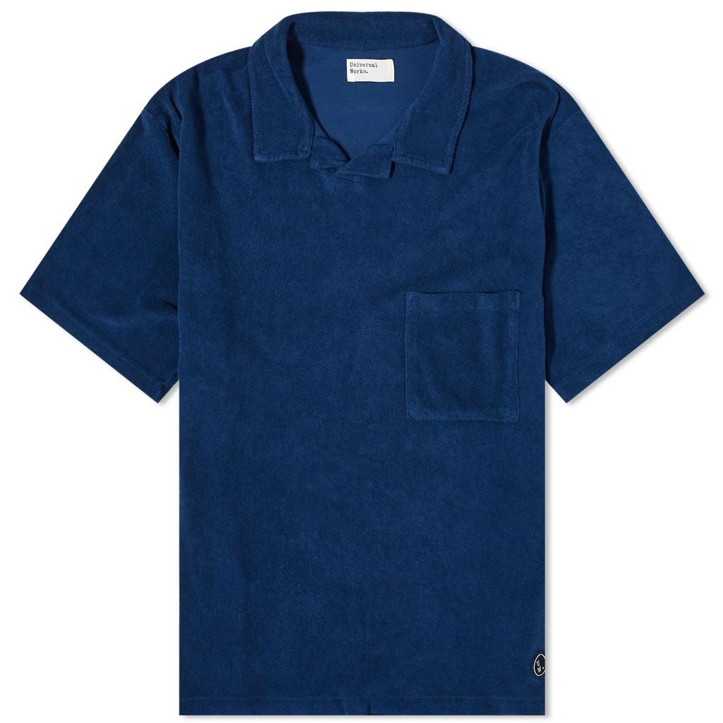 Men's Lightweight Terry Vacation Polo Navy