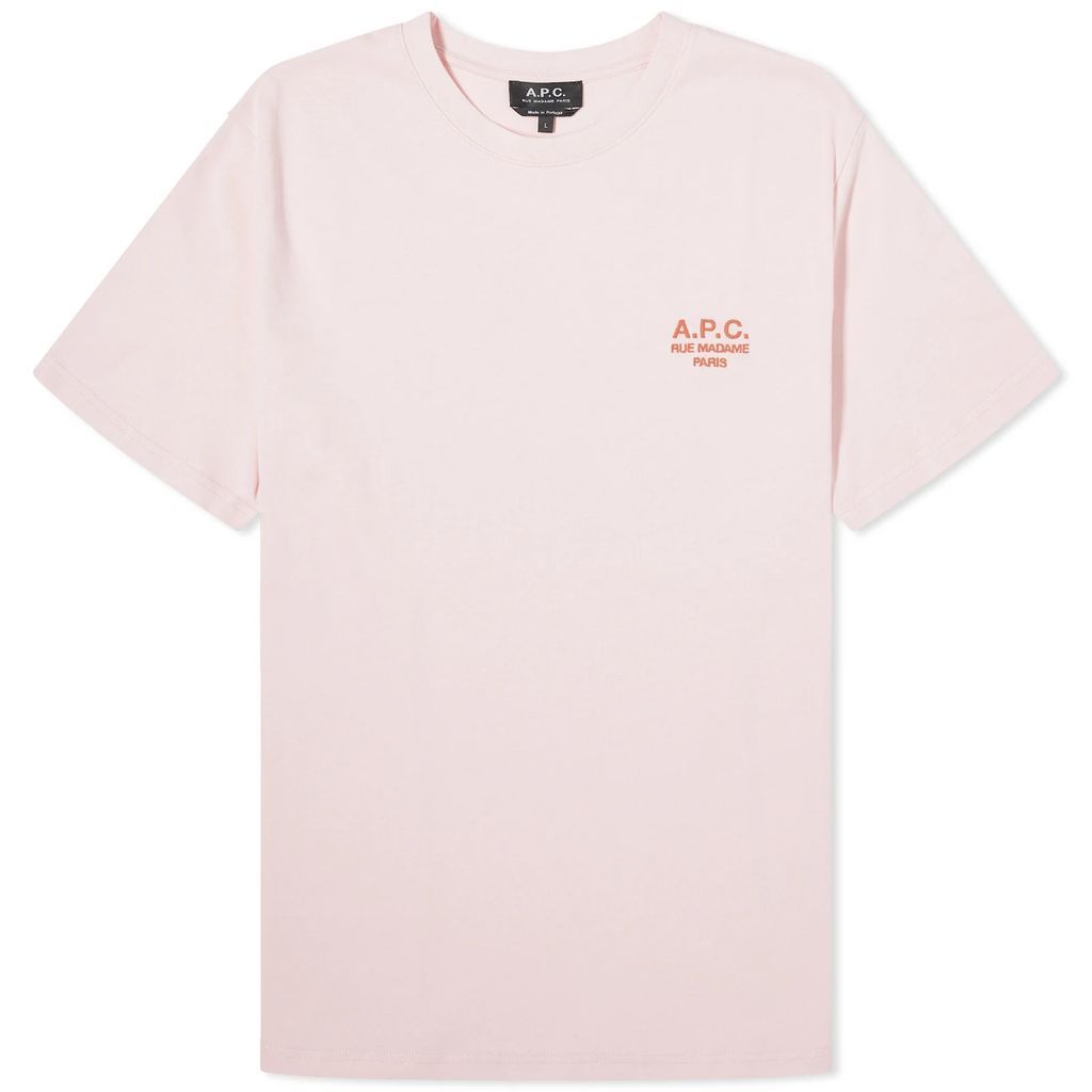 Men's Raymond Embroidered Logo T-Shirt Pink
