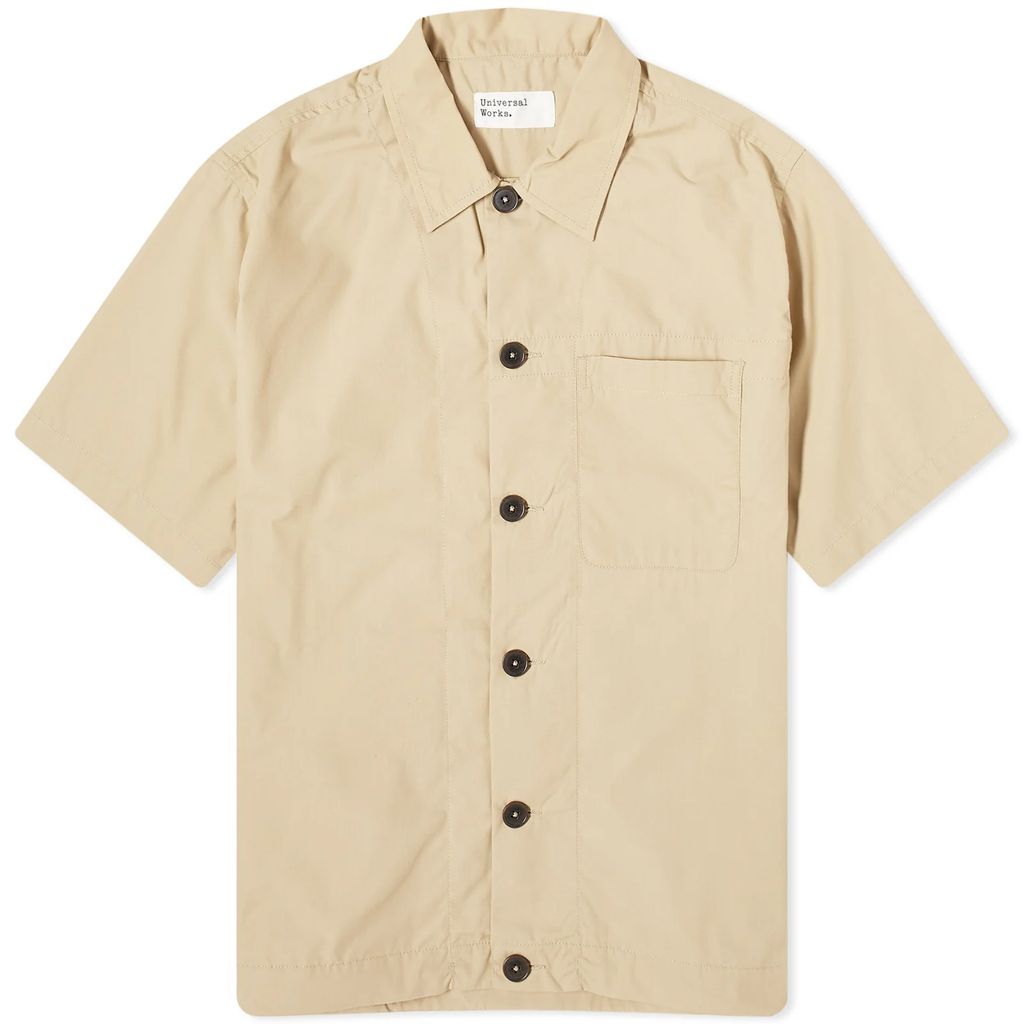 Men's Recycled Poly Short Sleeve Shirt Sand
