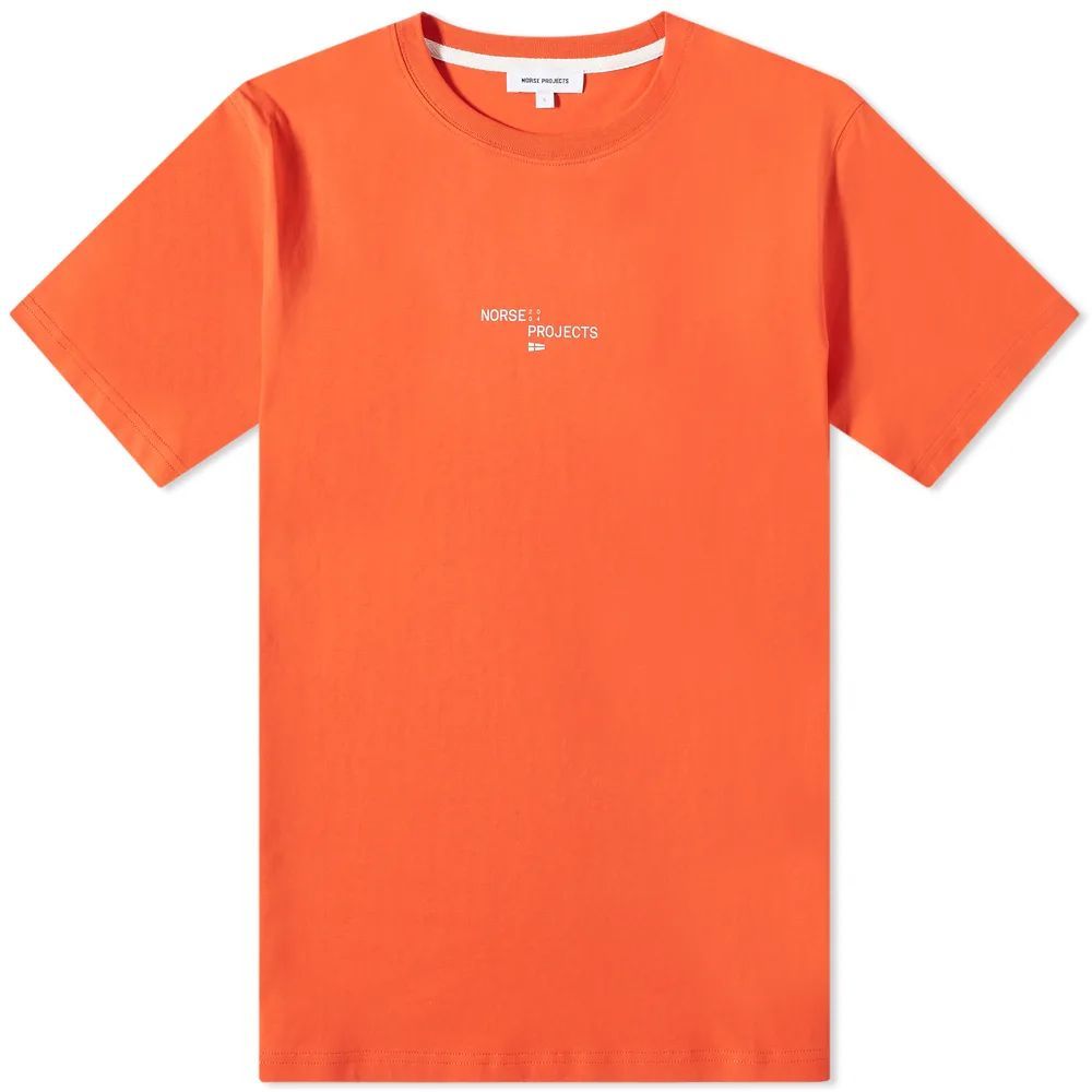 Men's Niels Nautical Logo T-Shirt Rescue Orange