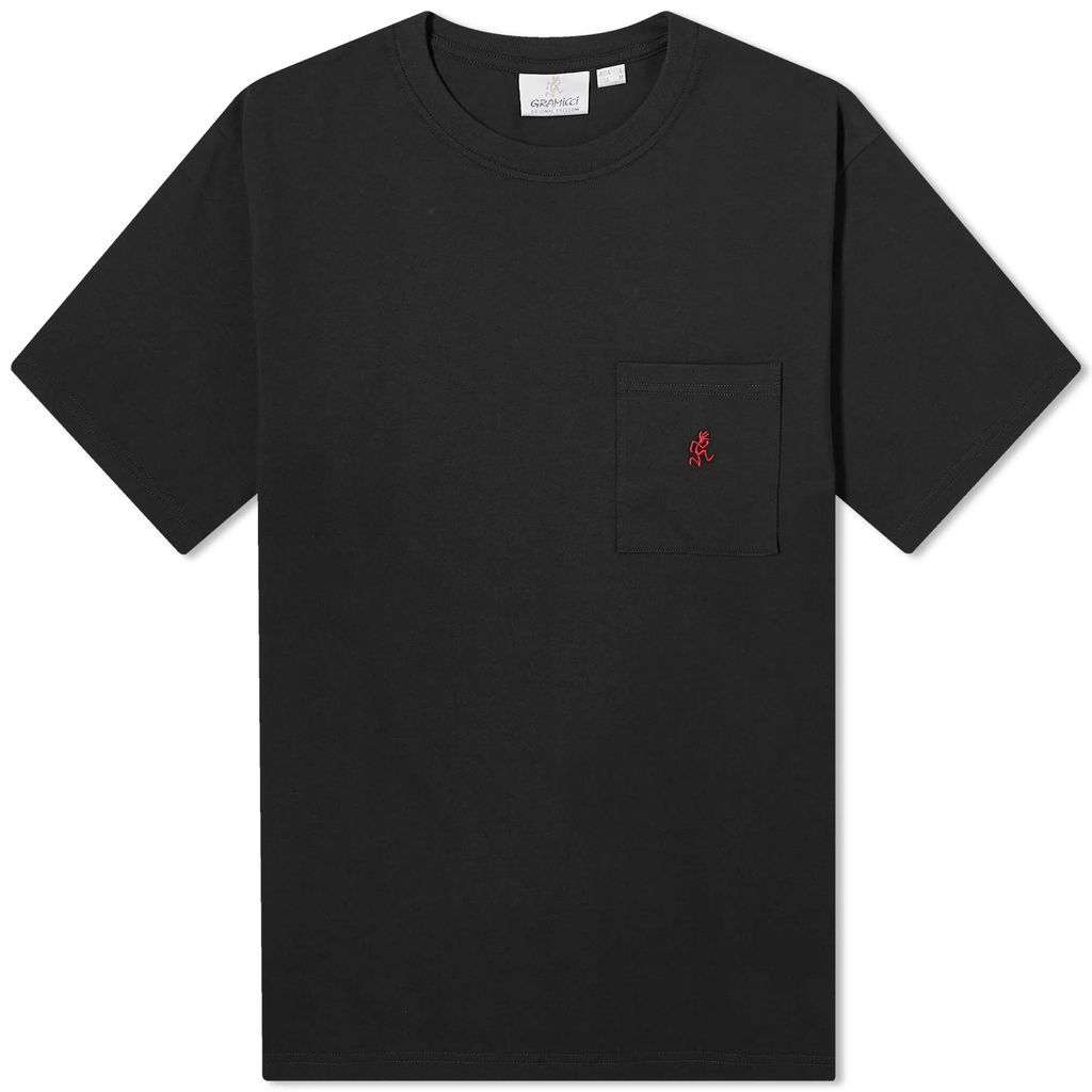 Men's One Point Pocket T-Shirt Vintage Black