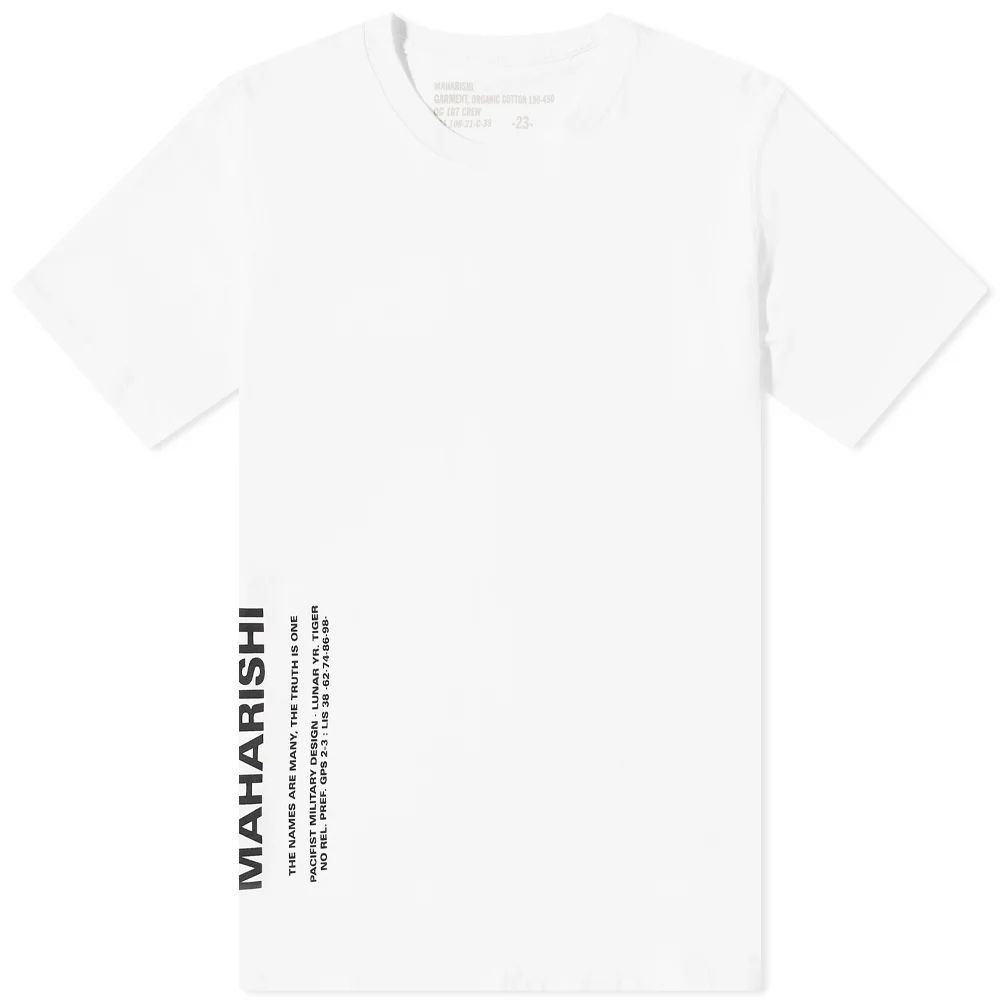 Men's MILTYPE Side Print T-Shirt White