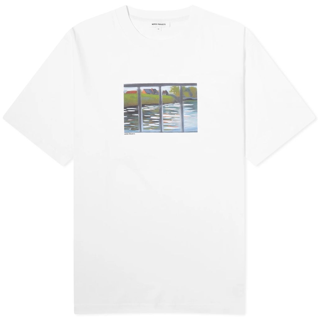 Men's Johannes Canal Print T-Shirt White