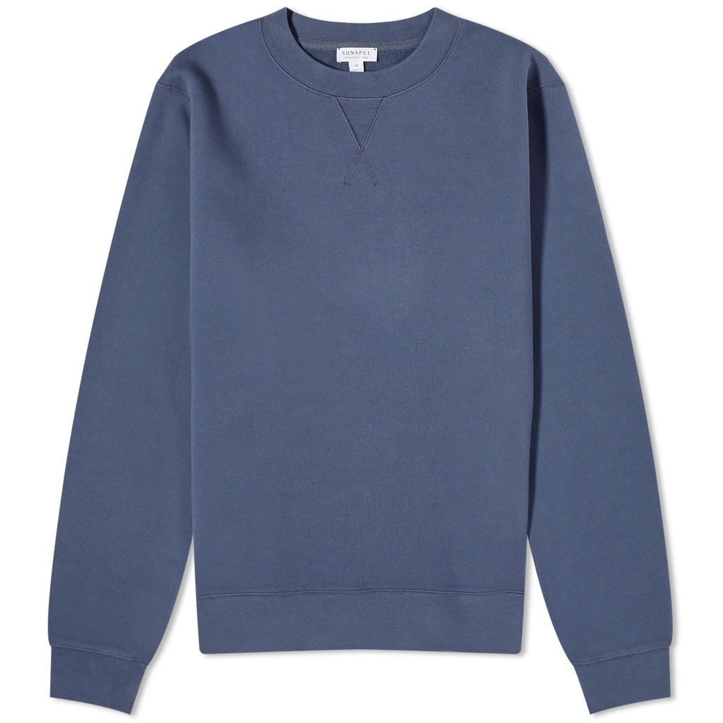 Men's Loopback Crew Sweater Slate Blue