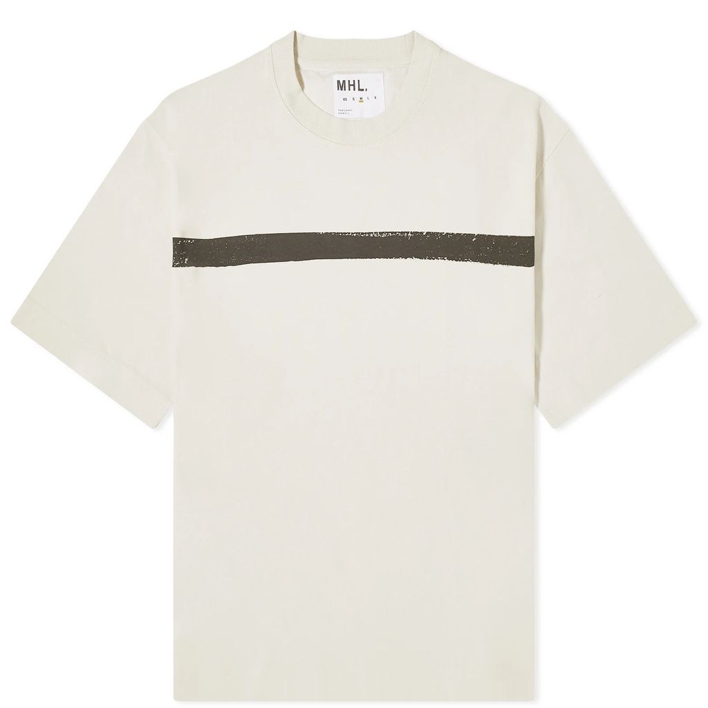 Men's Painted Stripe T-Shirt Off White