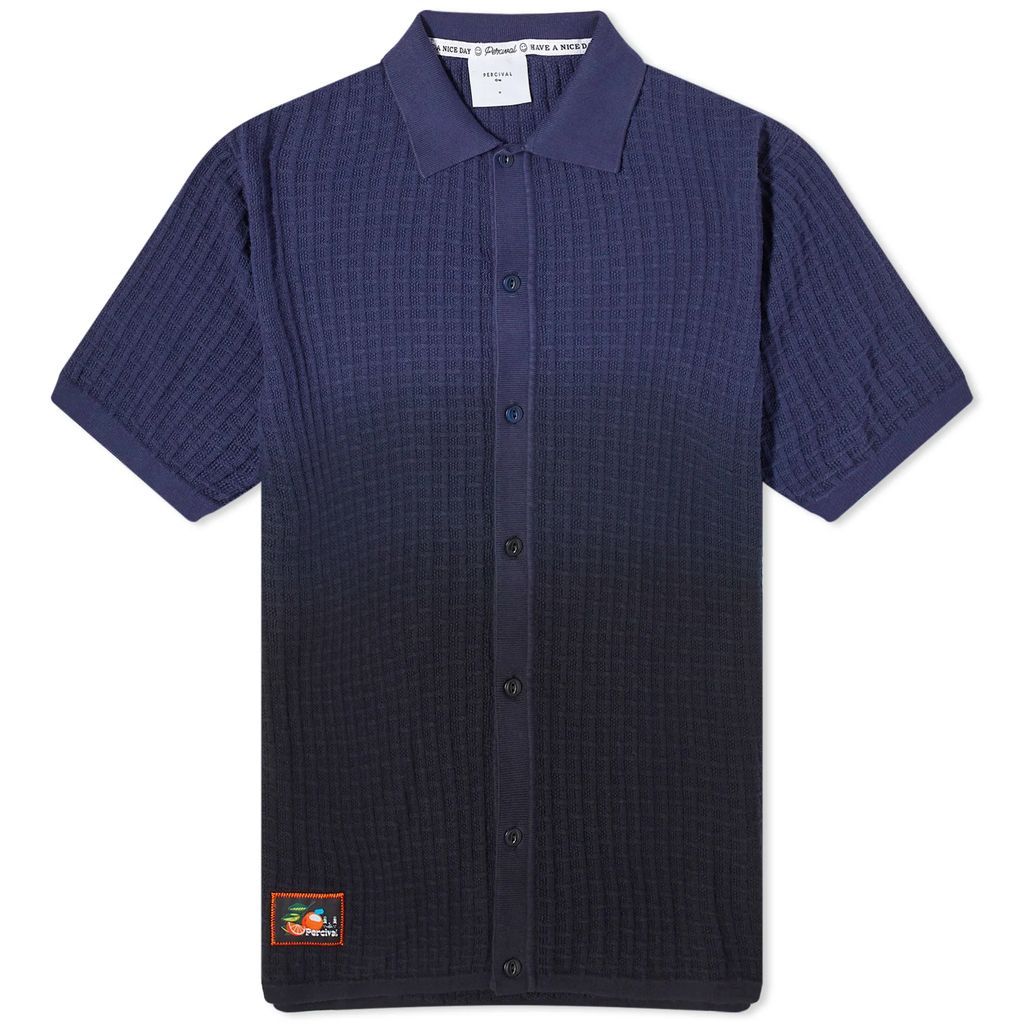 Men's Dip Dab Knitted Shirt Blue