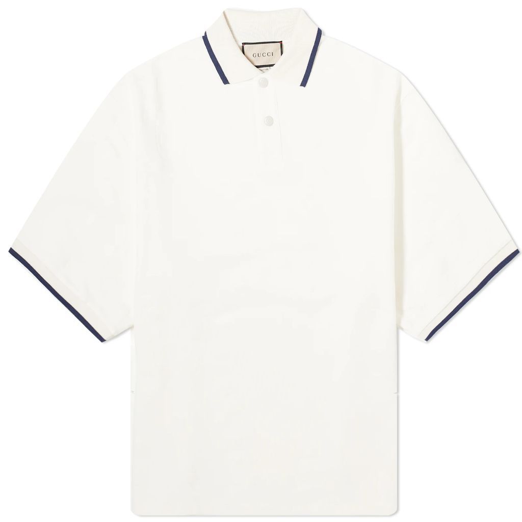 Men's Jumbo GG Jacquard Polo Shirts Ivory