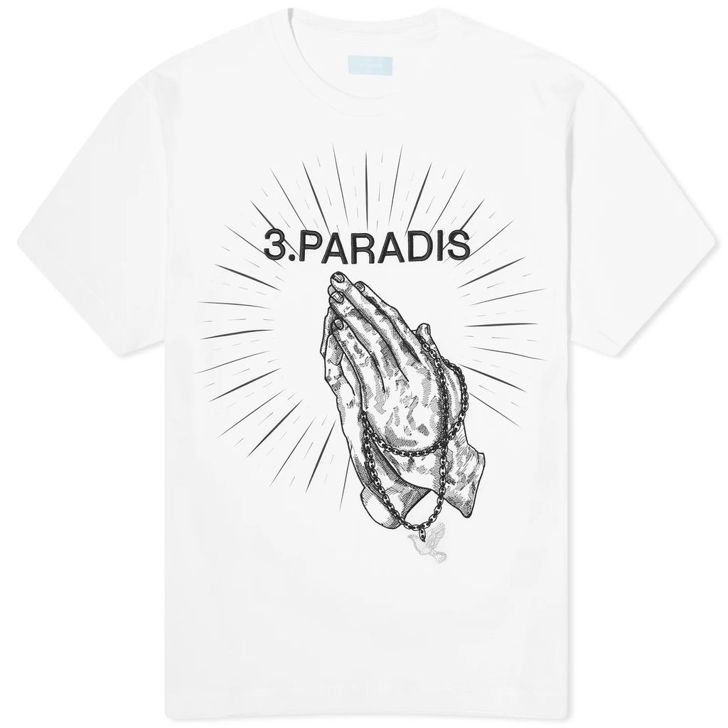 Men's Praying Hands T-Shirt White