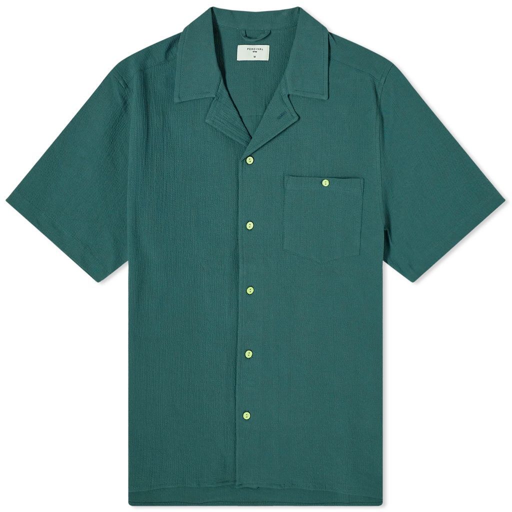 Men's Far Seersucker Vacation Shirt Forest