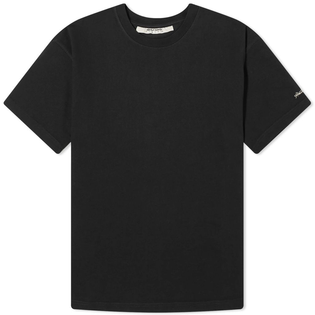 Men's Chain Stitch T-Shirt Black/Ecru