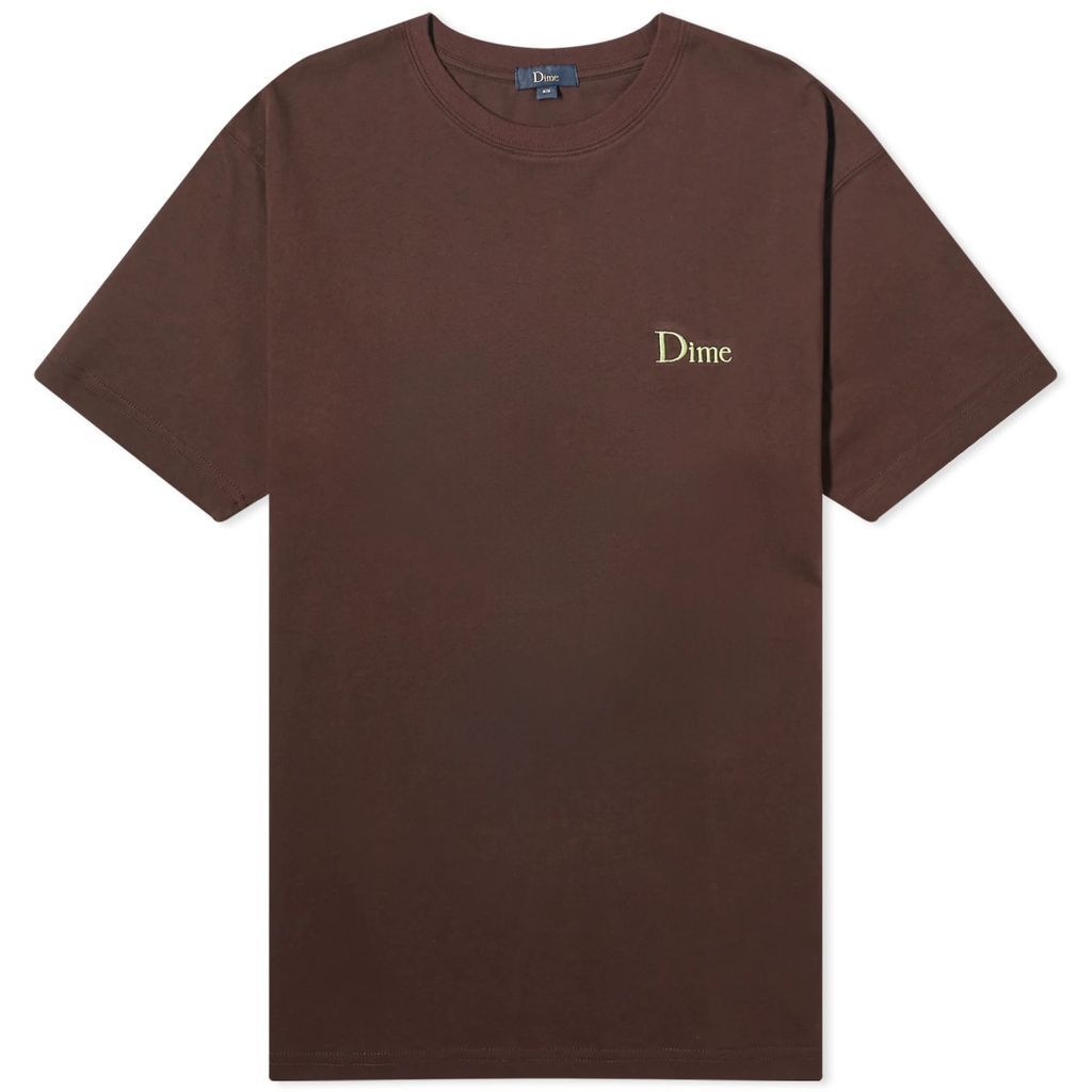 Men's Classic Small Logo T-Shirt Deep Brown