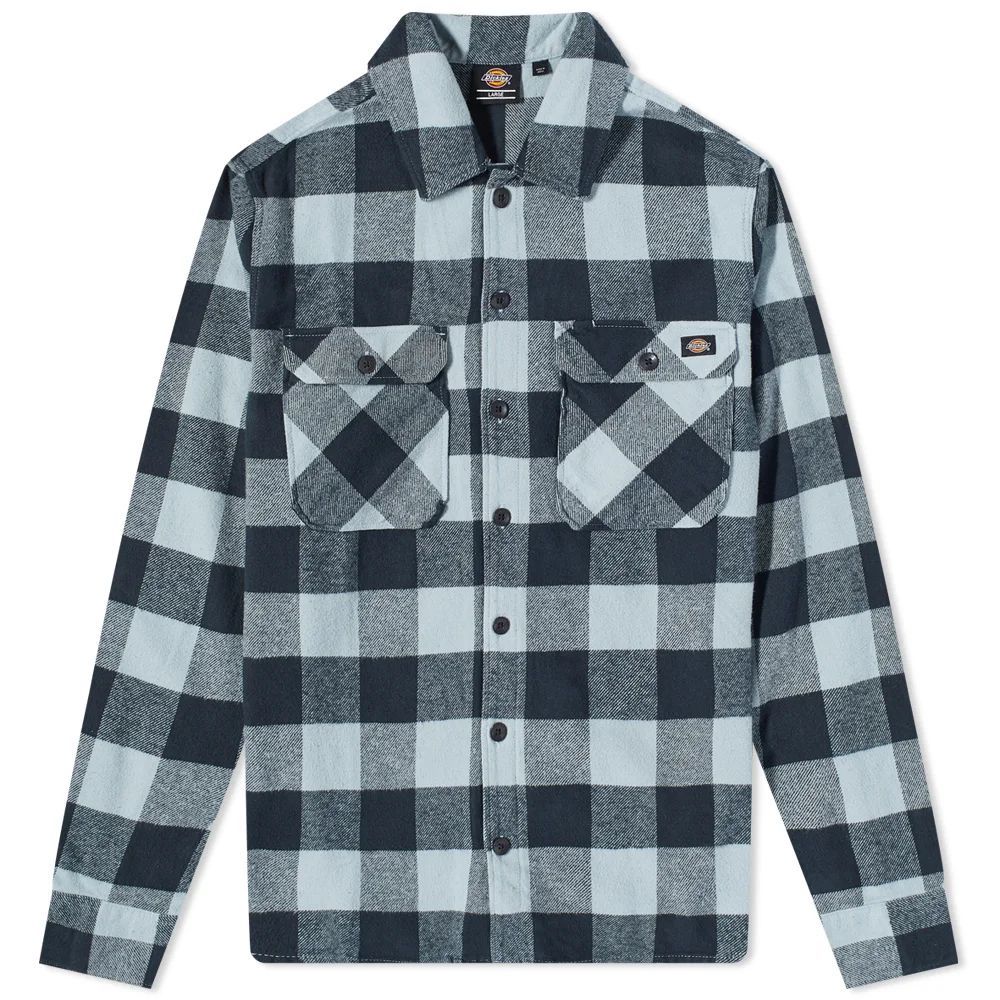 Men's Sacramento Check Flannel Shirt Ashley Blue