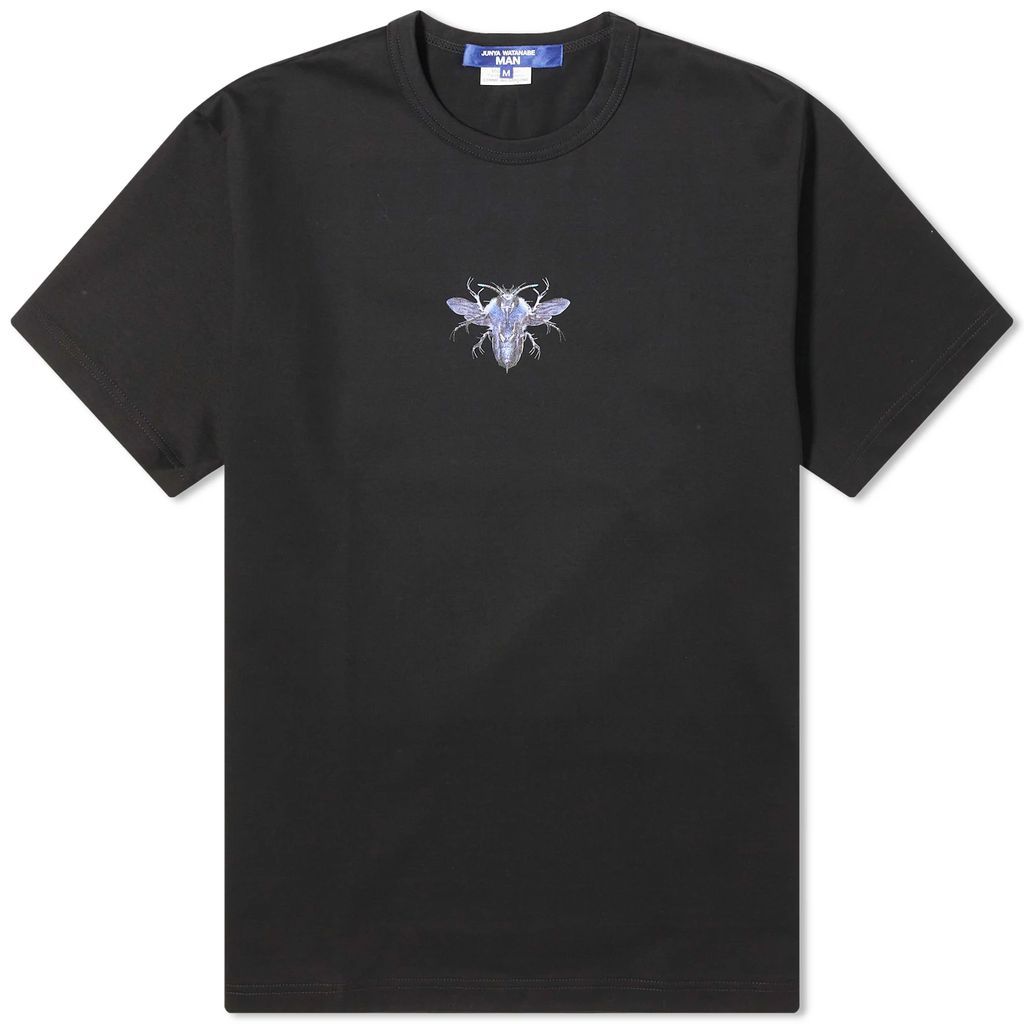 Men's Bug Print T-Shirt Black/Purple