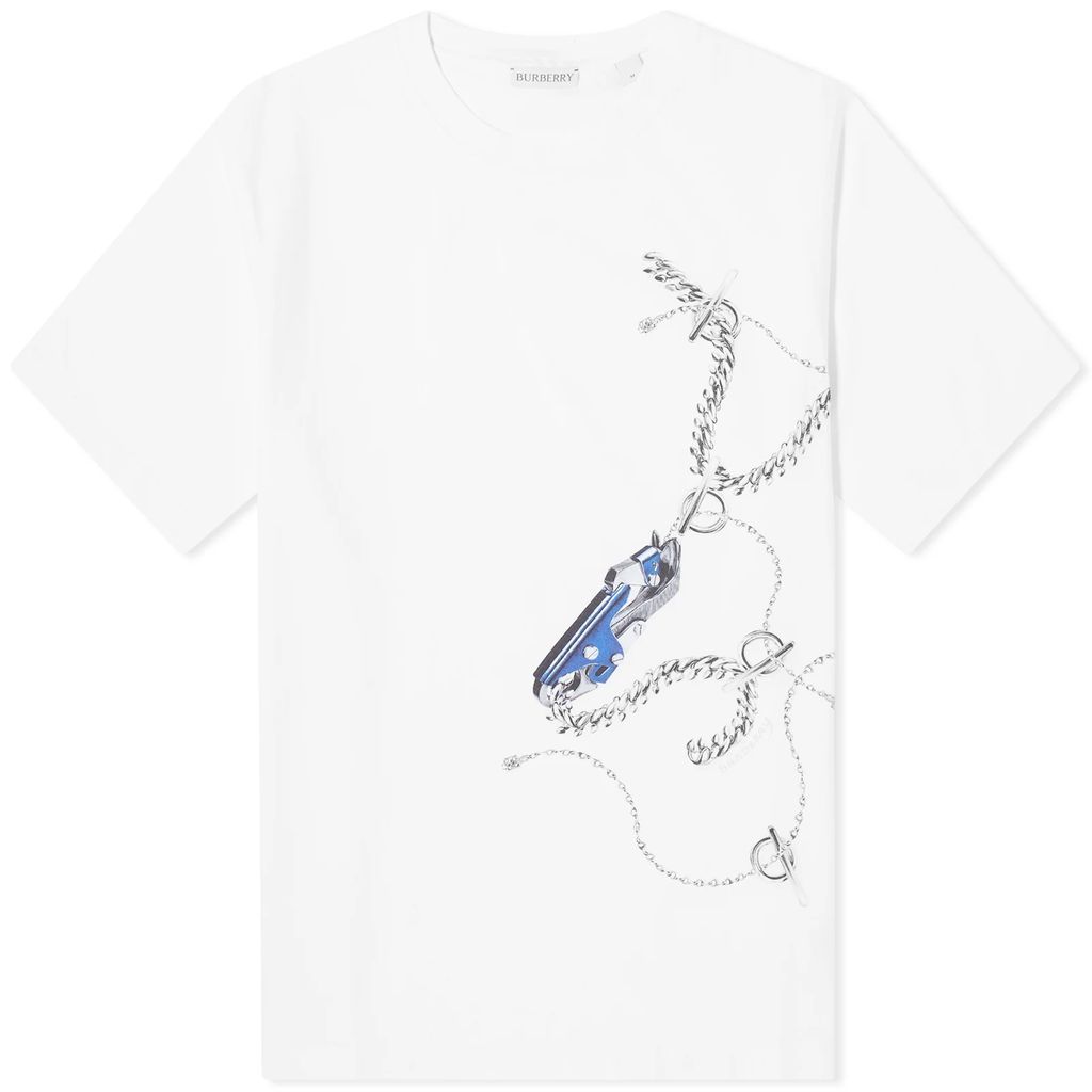 Men's Chain Print T-Shirt Knight
