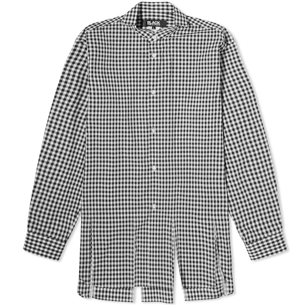 Men's Gingham Check Shirt Black/White