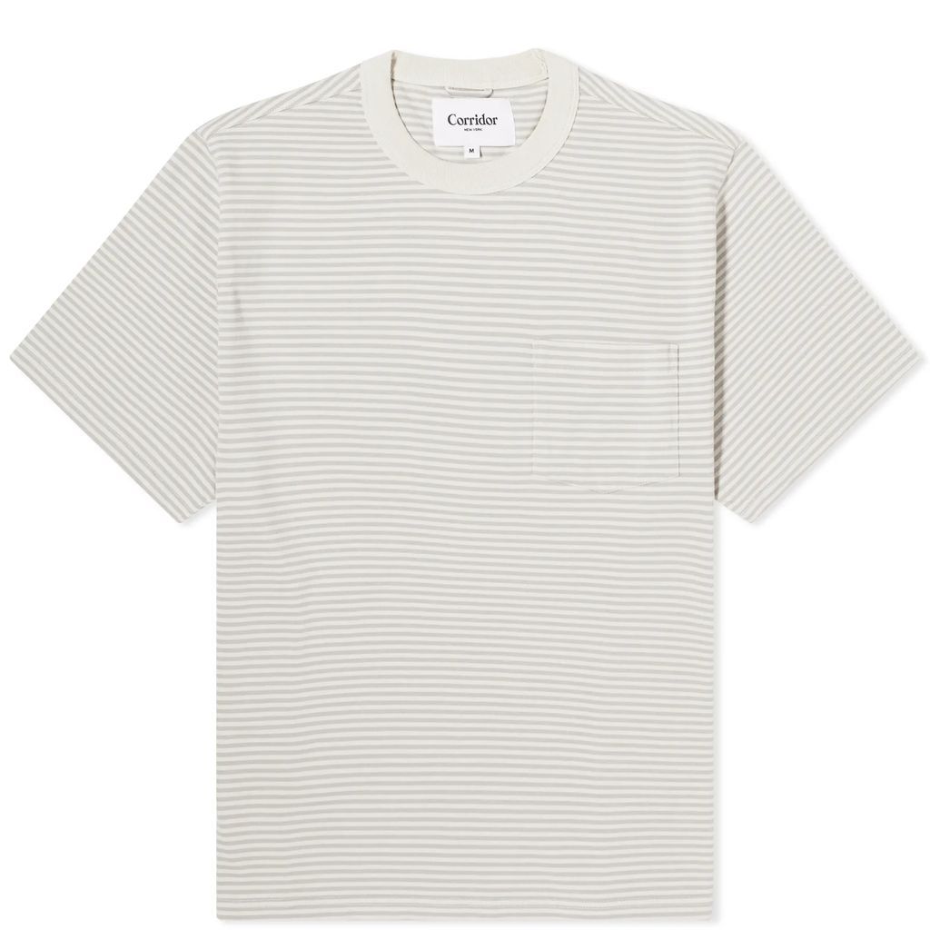 Men's Mini Stripe T-Shirt Grey