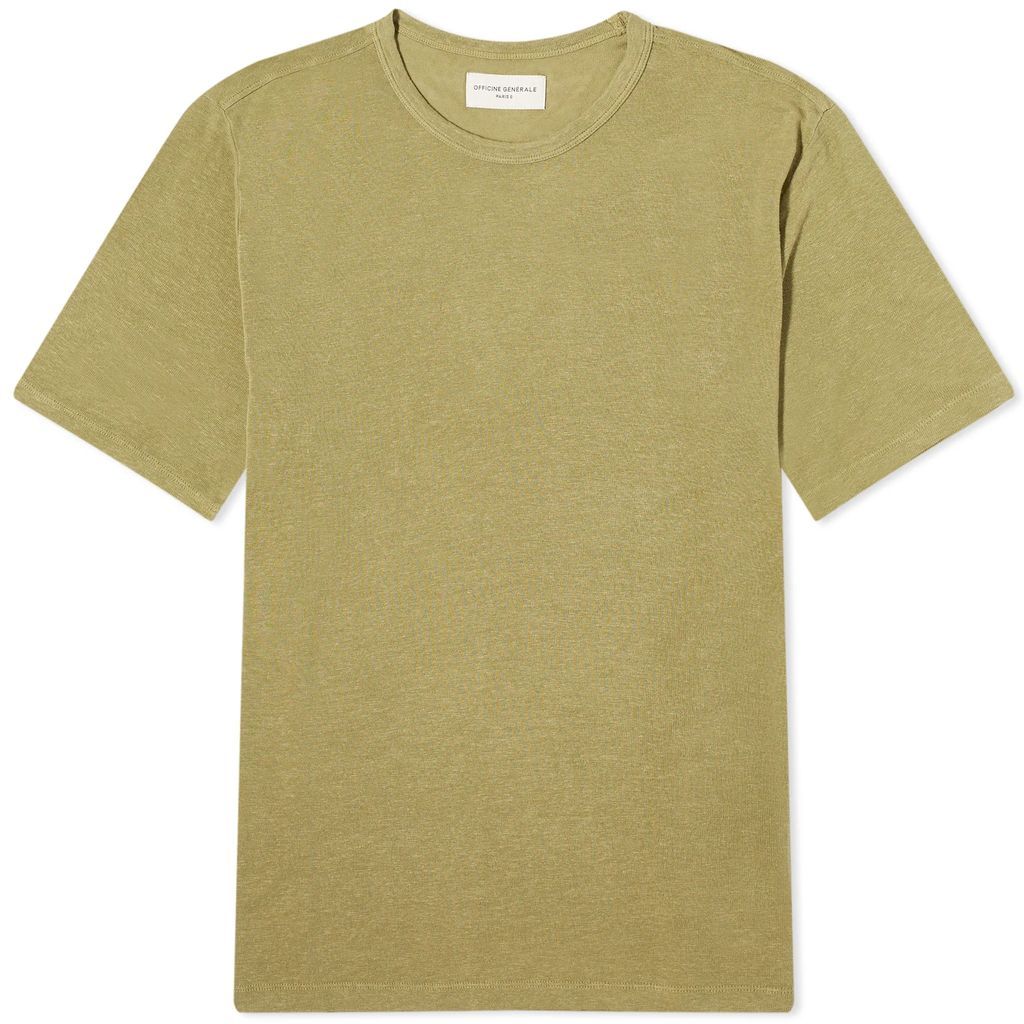 Men's Pigment Dyed Linen T-Shirt Cardamome