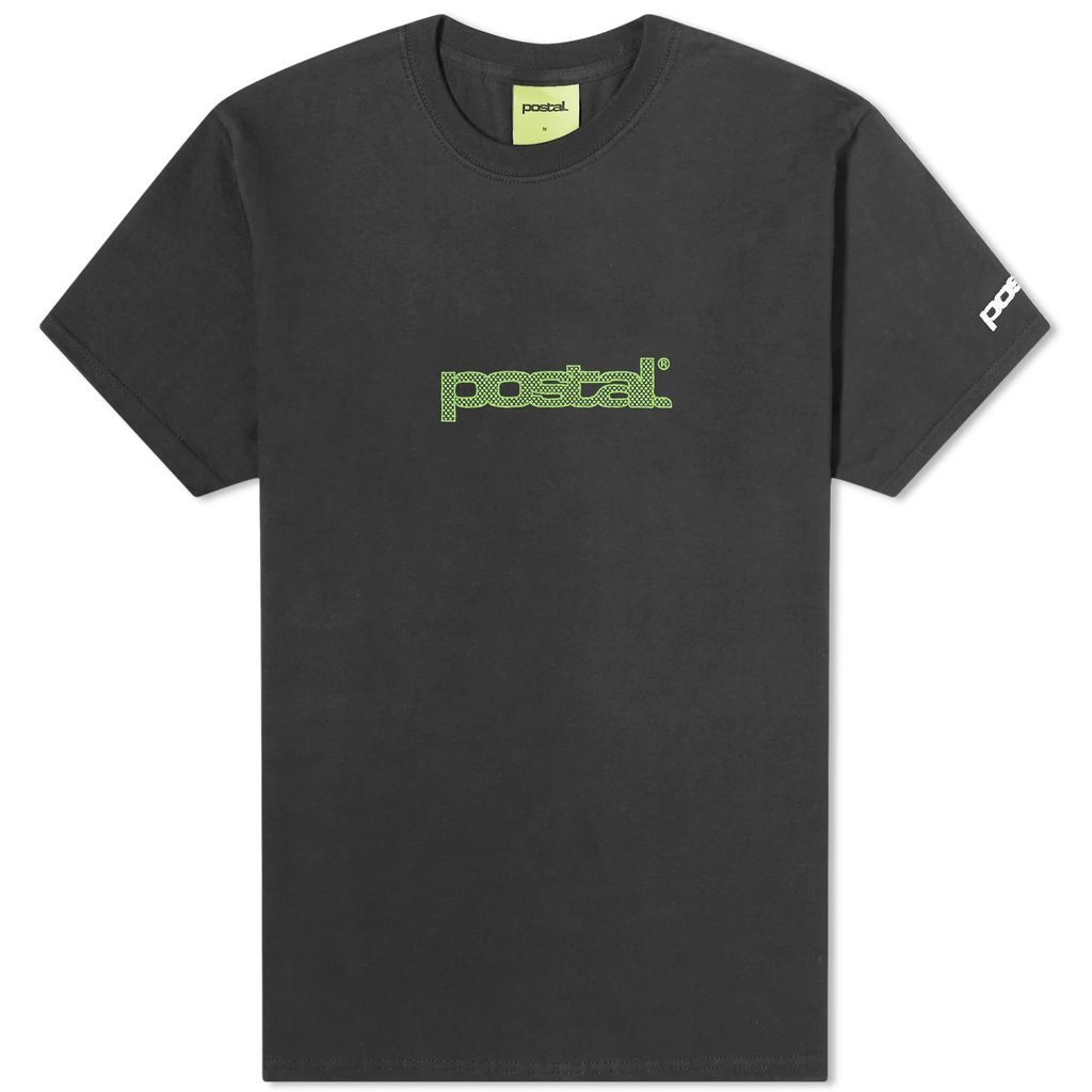 Men's Polka Dot Puff Print T-Shirt Black