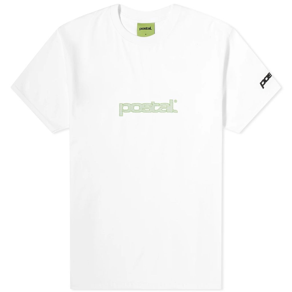 Men's Polka Dot Puff Print T-Shirt White