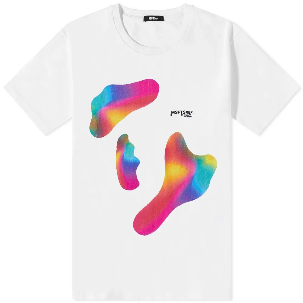 Men's Abstract Print T-Shirt White