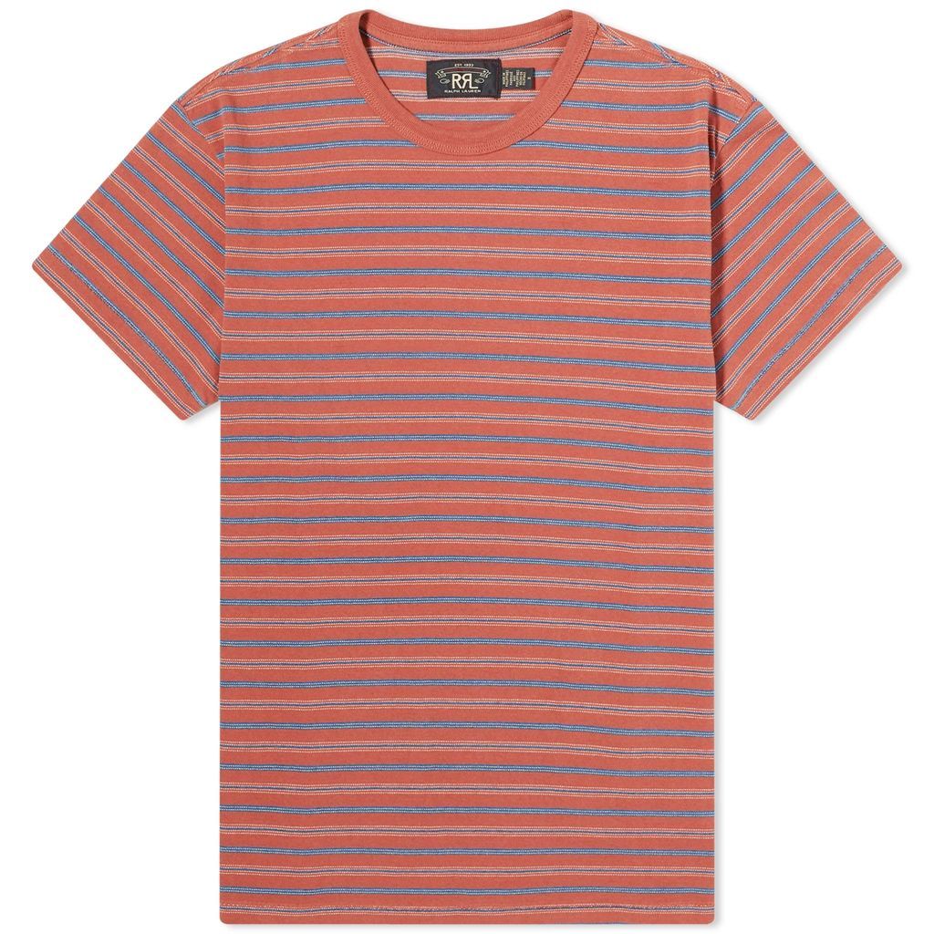 Men's Stripe T-Shirt Orange Multi