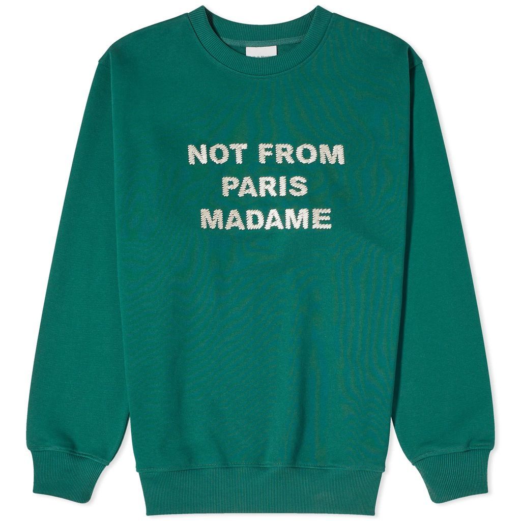 Men's Not From Paris Madame Crew Sweat Forest Green