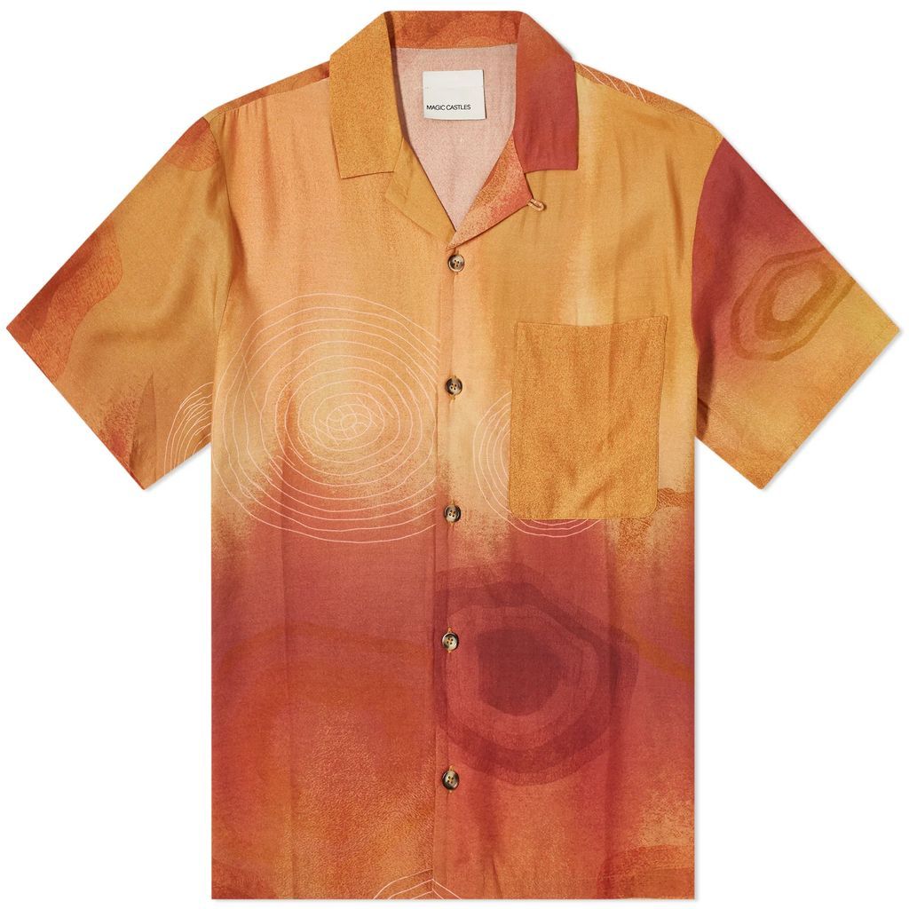 Men's Wave Vacation Shirt Sand Swirls Print