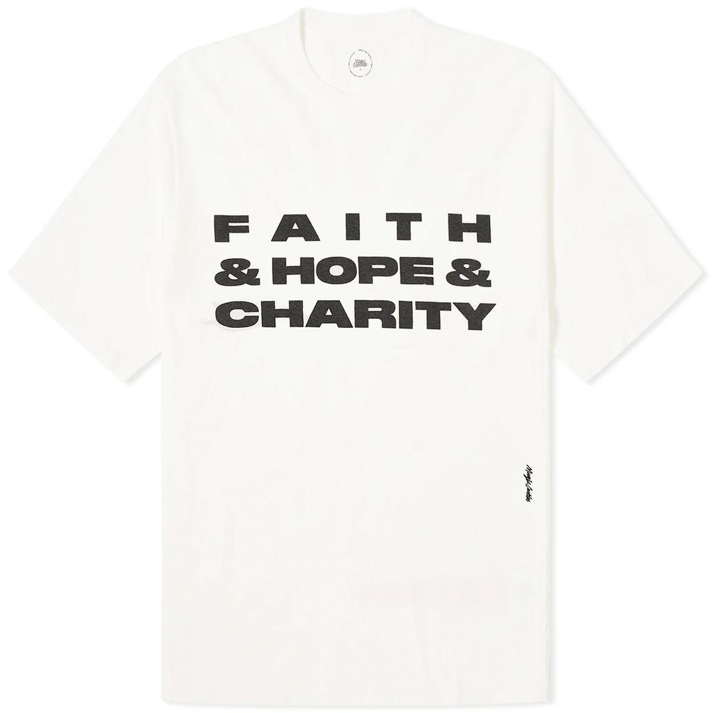Men's Faith & Hope & Charity T-Shirt Off White