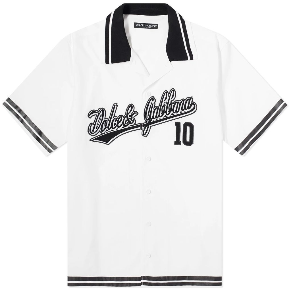 Men's Baseball Vacation Shirt Black/White