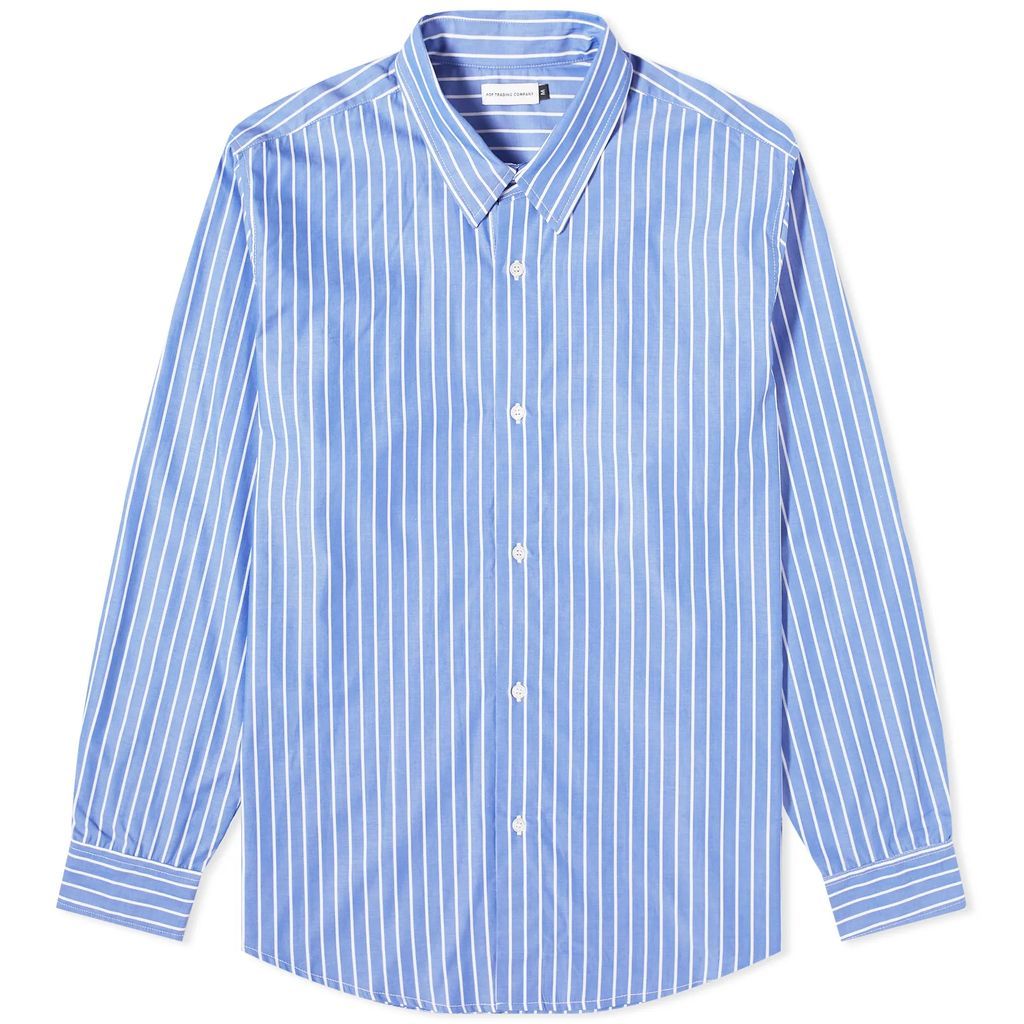 Men's Logo Striped Shirt Blue