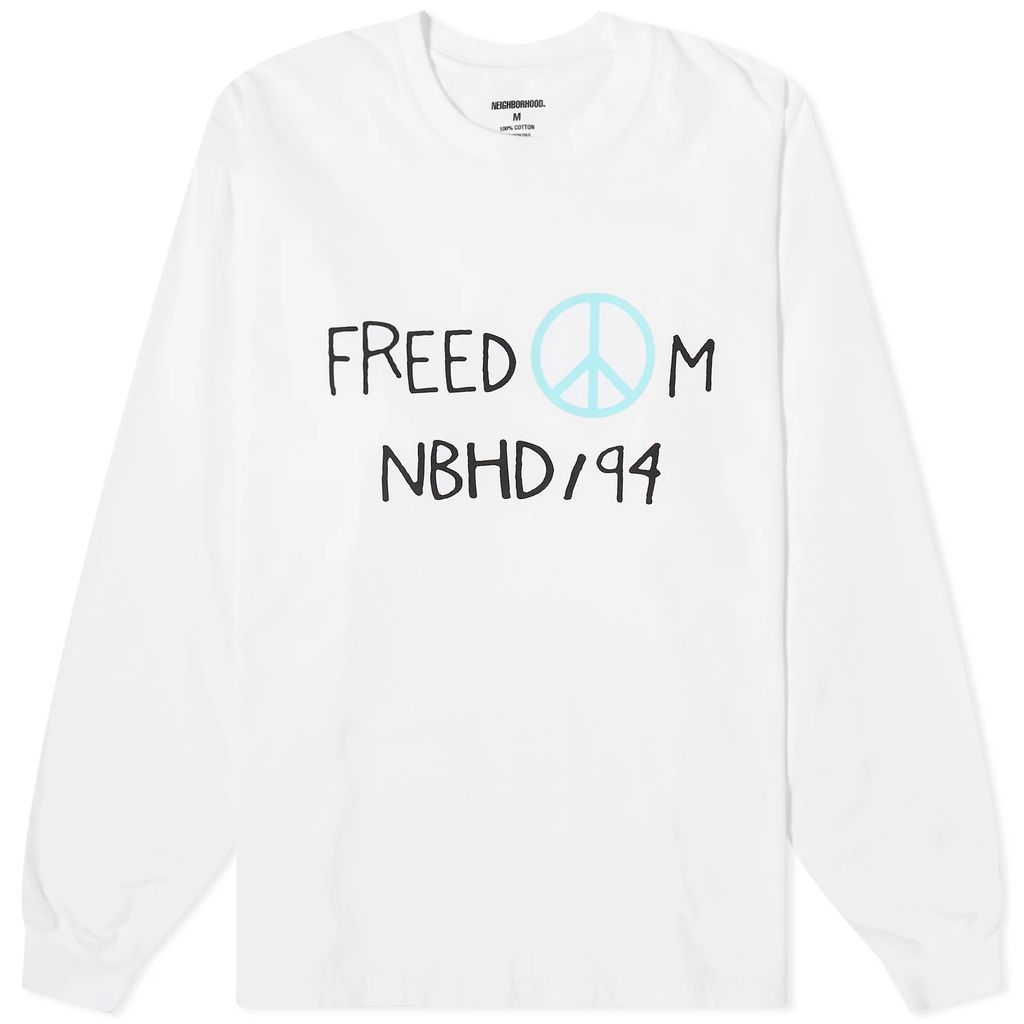 Men's 8 Long Sleeve Freedom T-Shirt White