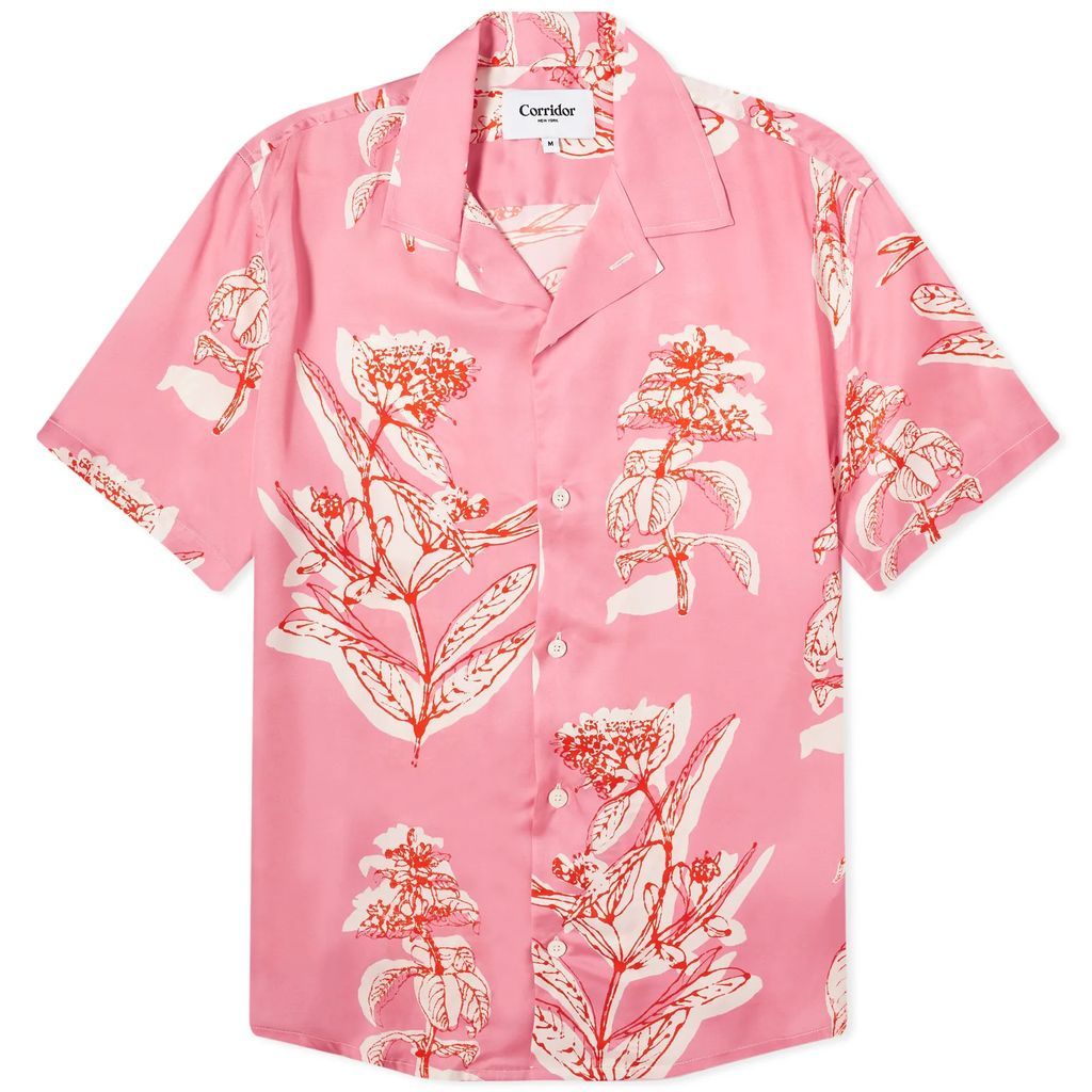 Men's Floral Vacation Shirt Pink
