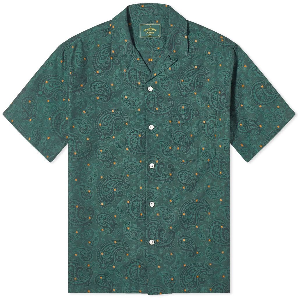 Men's Paisley Jacquard Vacation Shirt Green