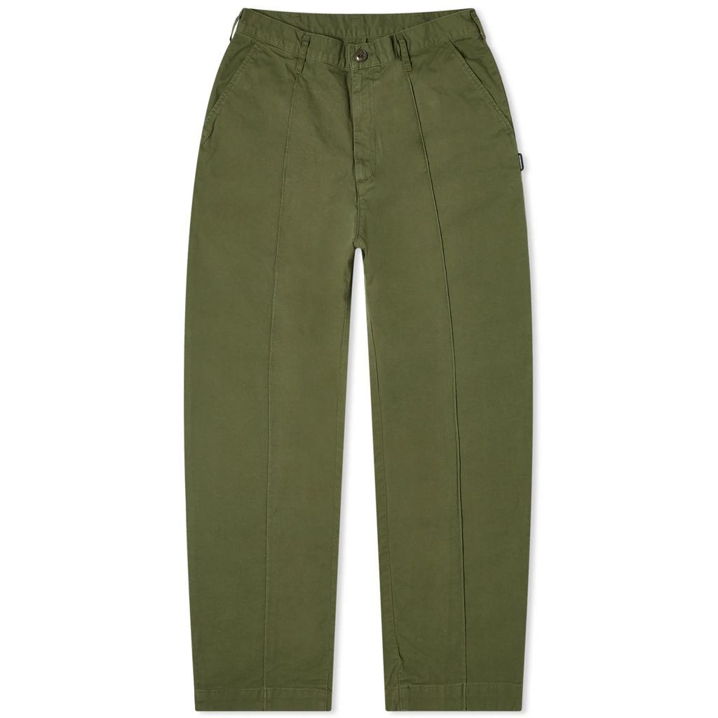 Men's Pin Tuck Trousers Olive Drab