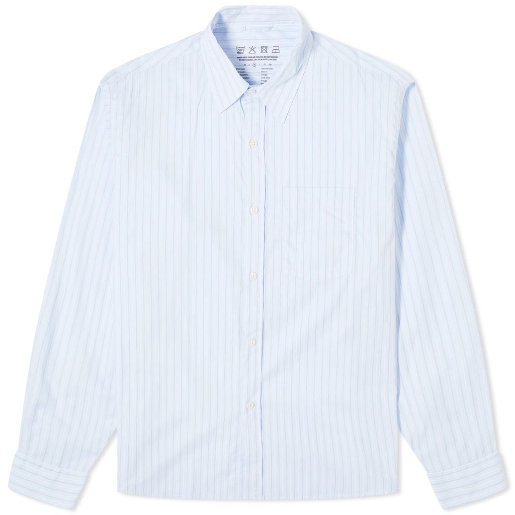 Men's Stripe Executive Shirt Blue
