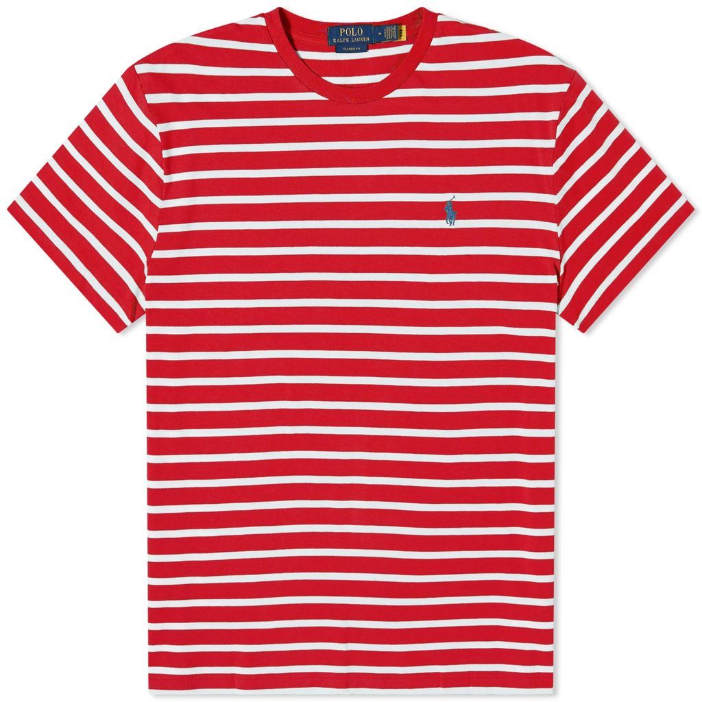 Men's Stripe T-Shirt Red/White