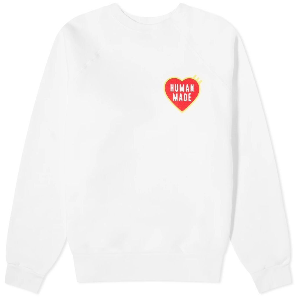 Men's Heart Logo Sweatshirt White