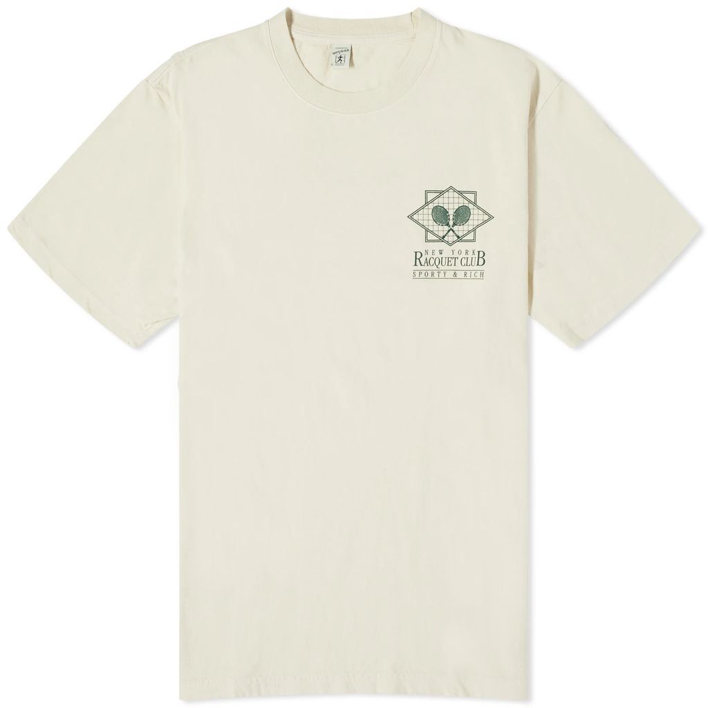 Men's NY Racquet Club T-Shirt Cream/Forest