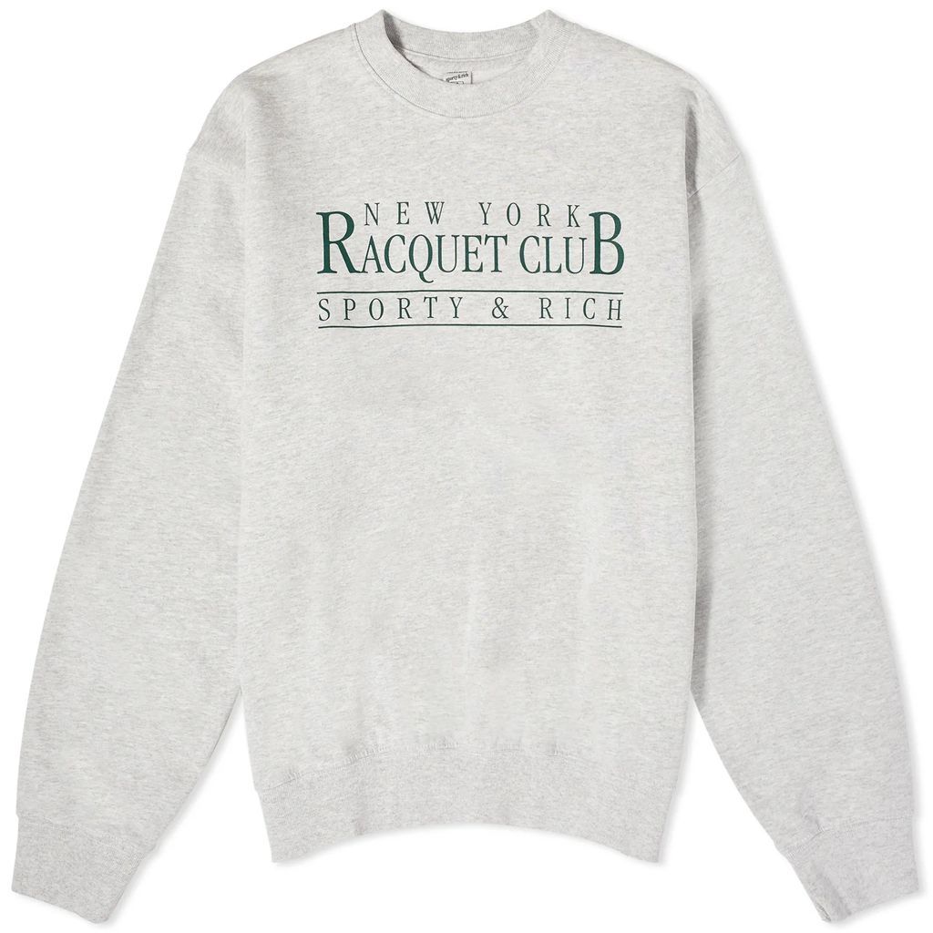 Racquet Club Crew Sweat Heather Grey