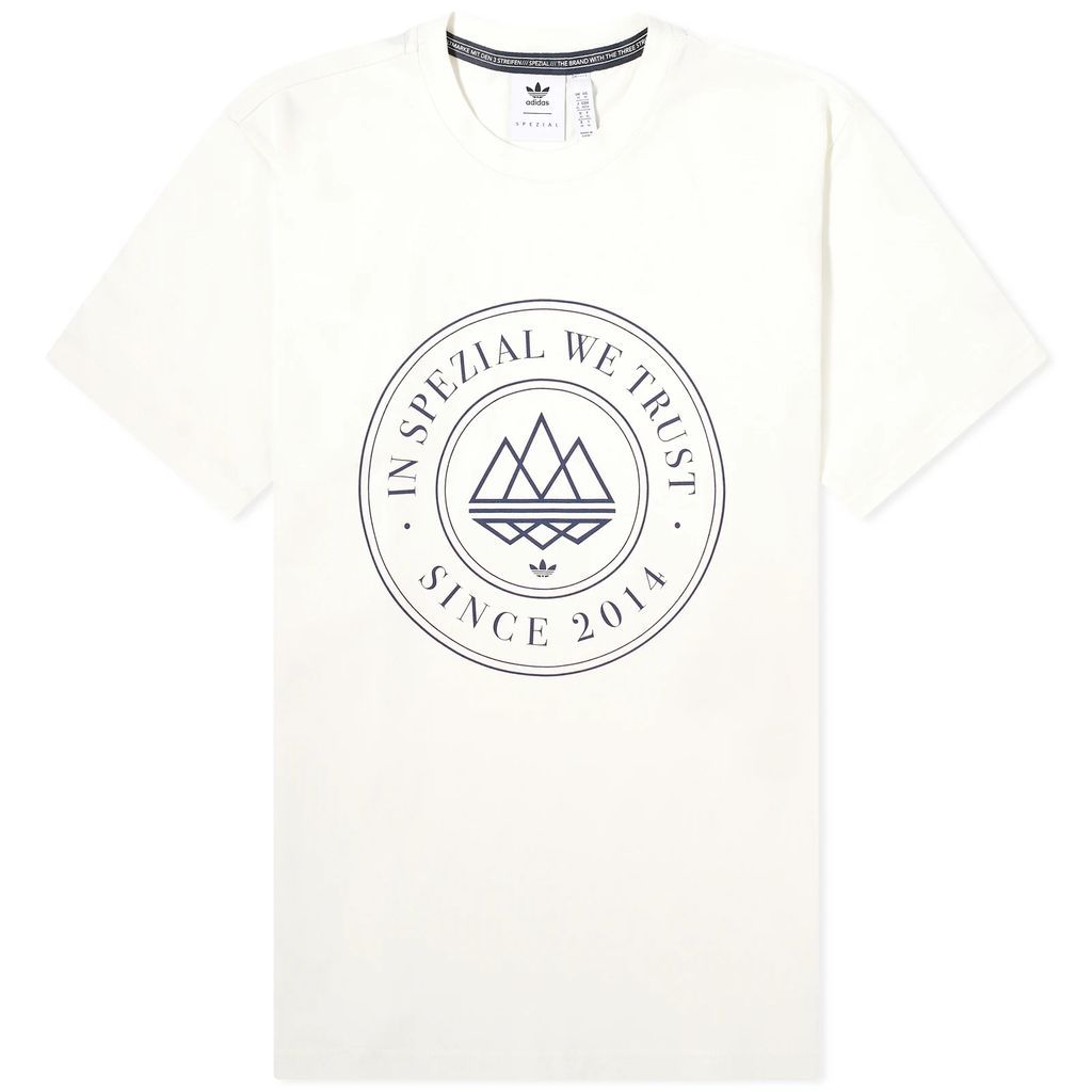Men's SPZL Trefoil 10th Anniversary T-Shirt Chalk White