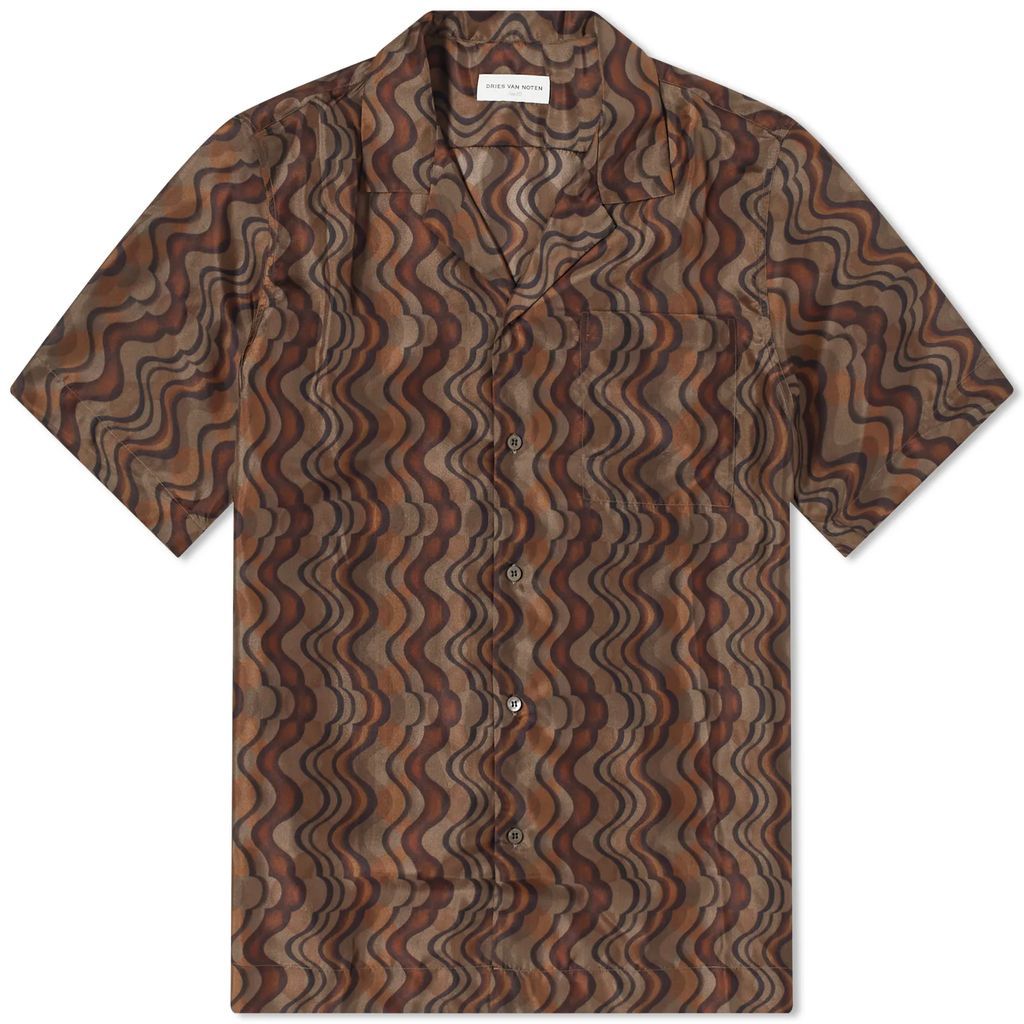 Men's Carltone Silk Vacation Shirt Brown