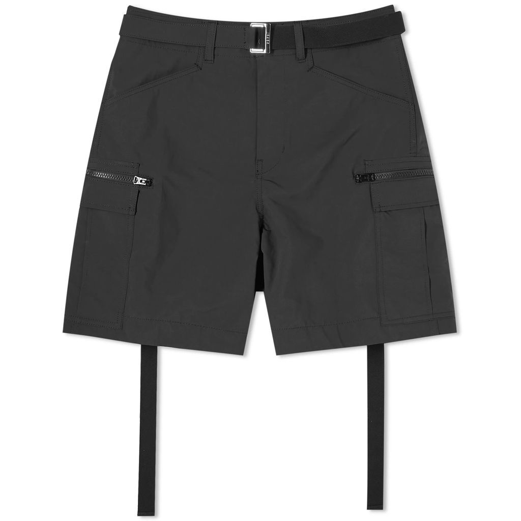 Men's Matte Taffeta Cargo Shorts Black
