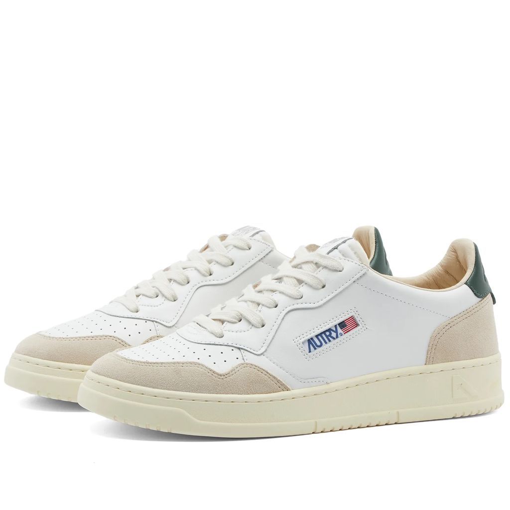 Men's Medalist Leather Suede Sneaker Leather White/Mountain